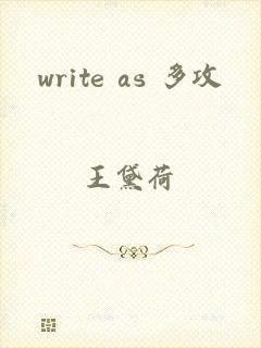 write as 多攻